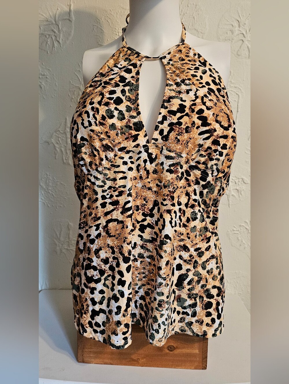 Sexy Mynah XXL Leopard Tankini Top Women's Swim